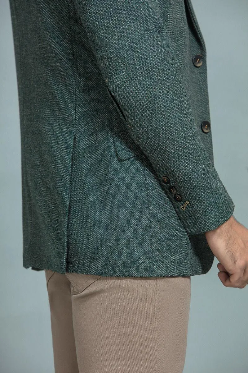 Textured Green Blazer