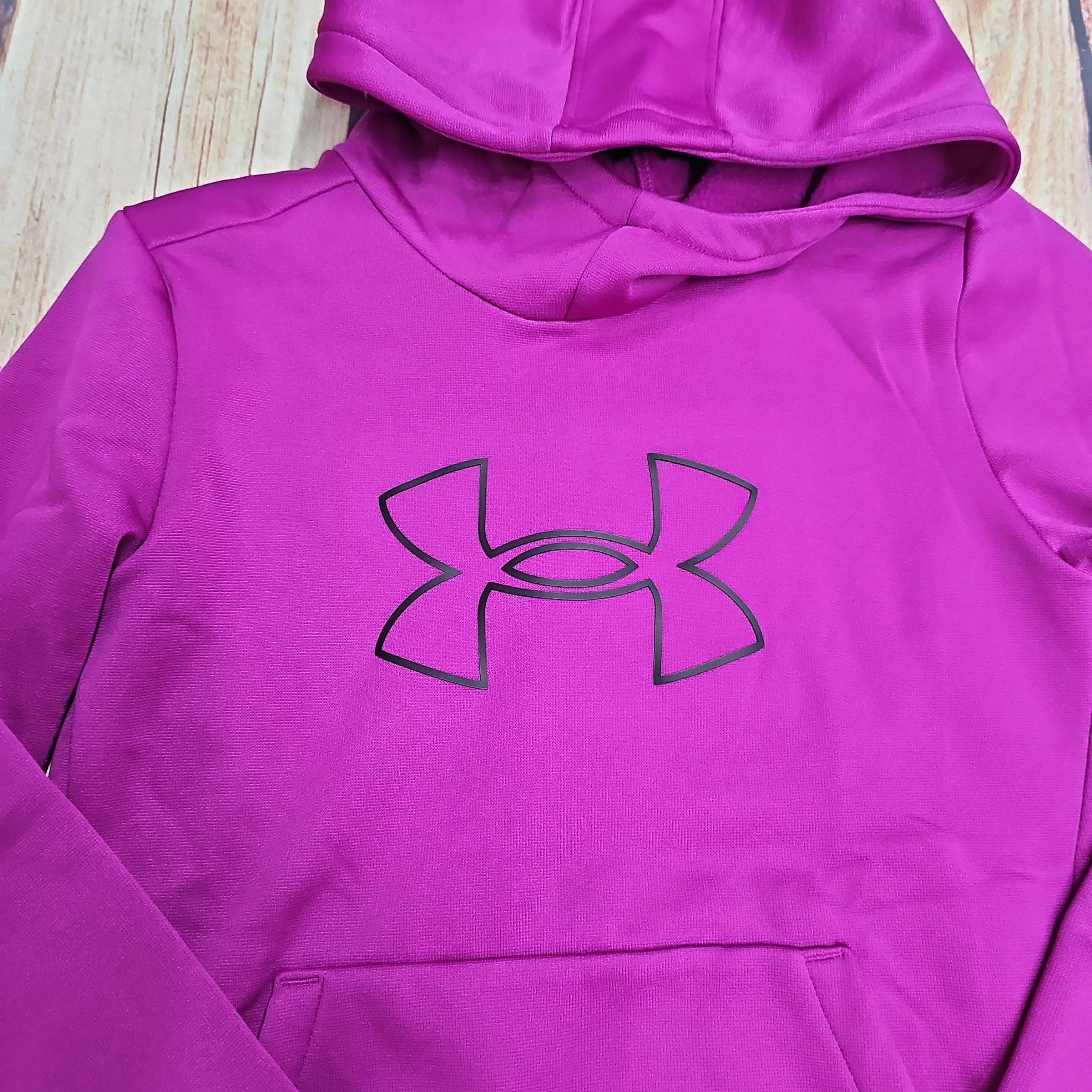 UA ARMOUR FLEECE BL HOODIE PURPLE