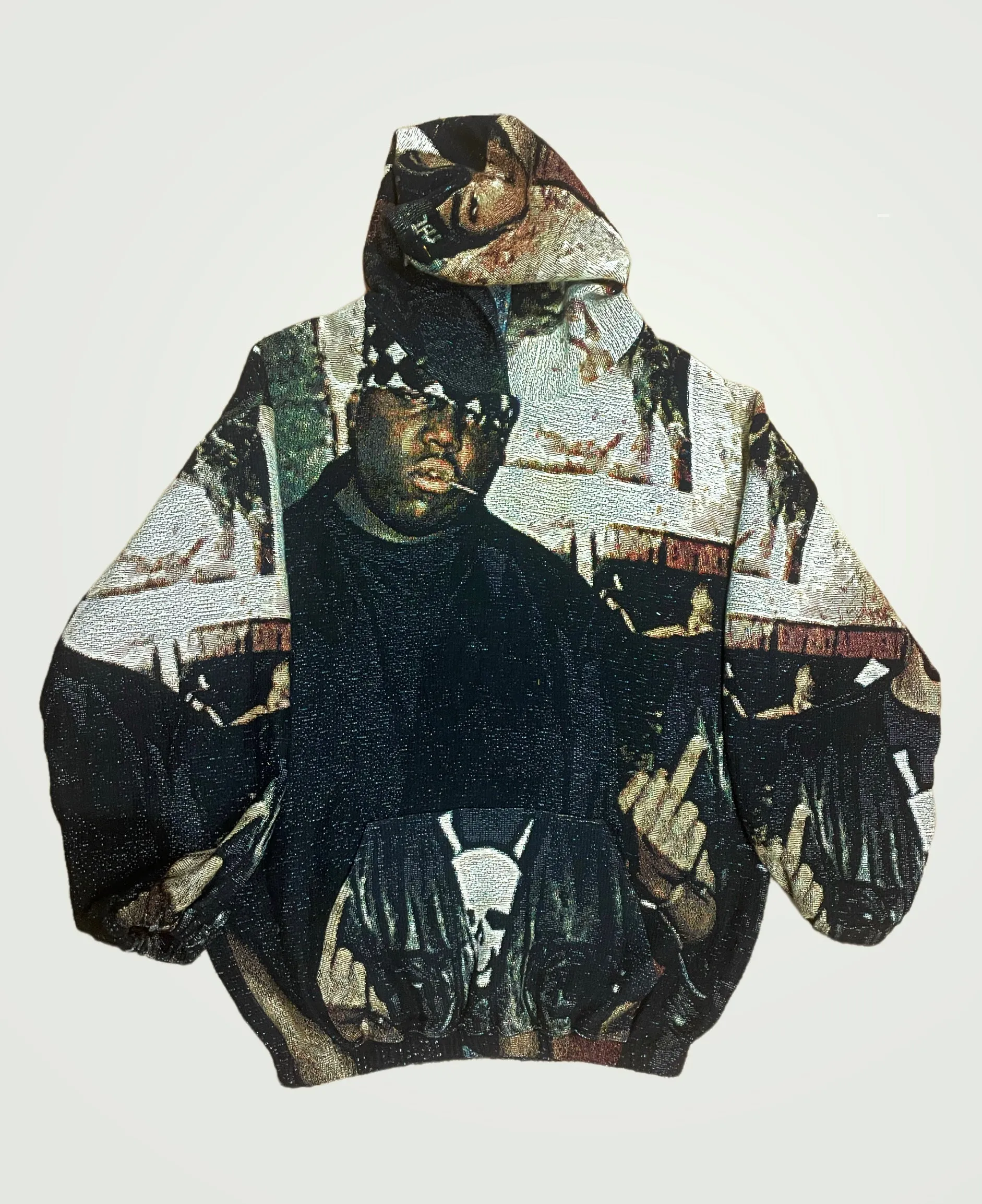 VA-AW21-199 TUPAC & BIGGIE TAPESTRY HOODIE