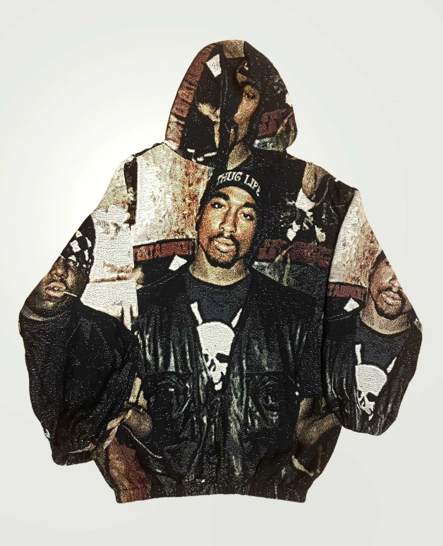 VA-AW21-199 TUPAC & BIGGIE TAPESTRY HOODIE