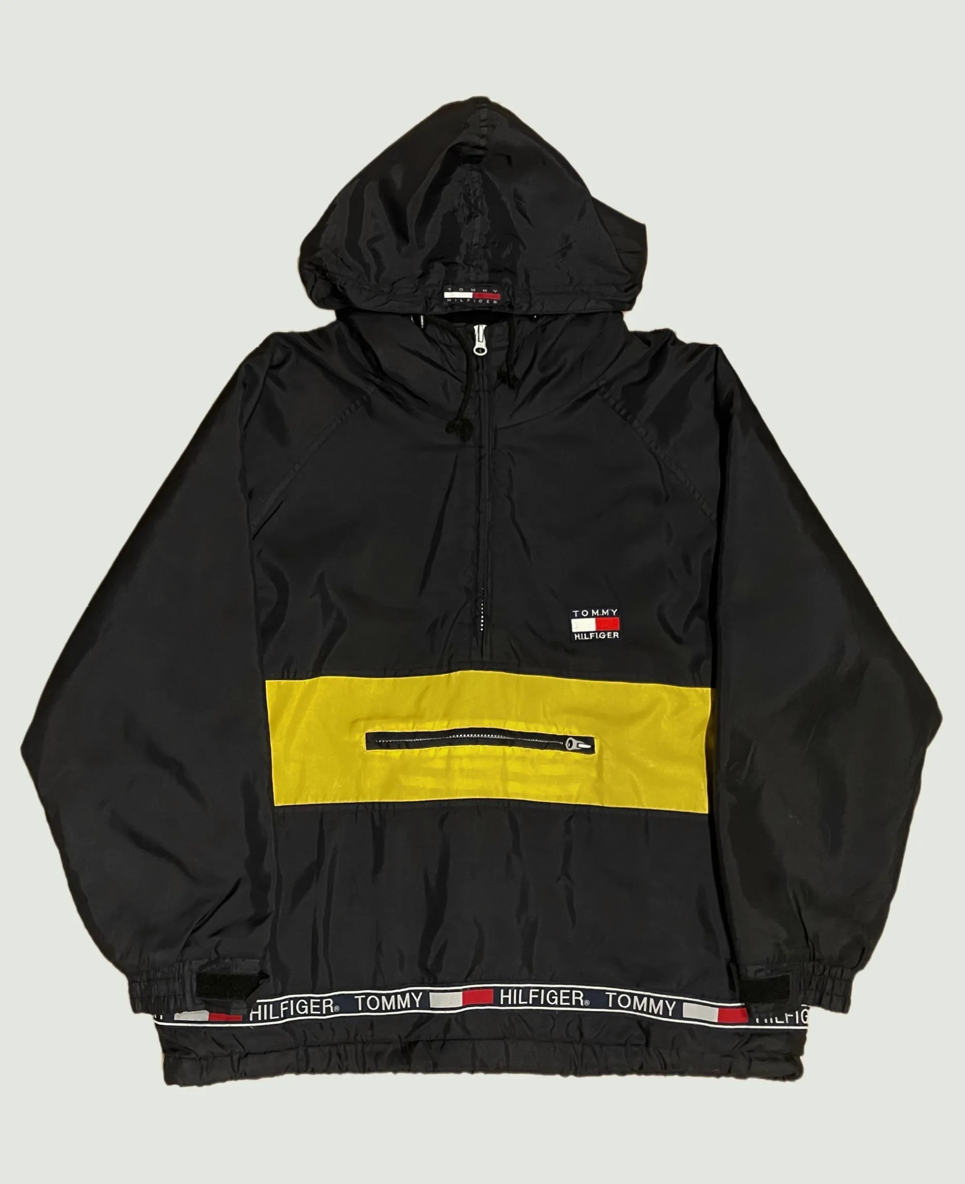 VA-AW21-221 TAPESTRY TOMMY HILFIGER 1/4 ZIP PULLOVER HOODIE