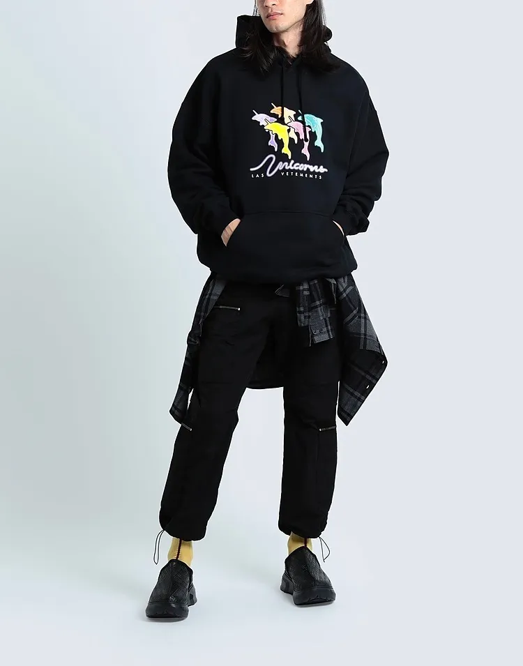 VETEMENTS  |Street Style Long Sleeves Logo Hoodies