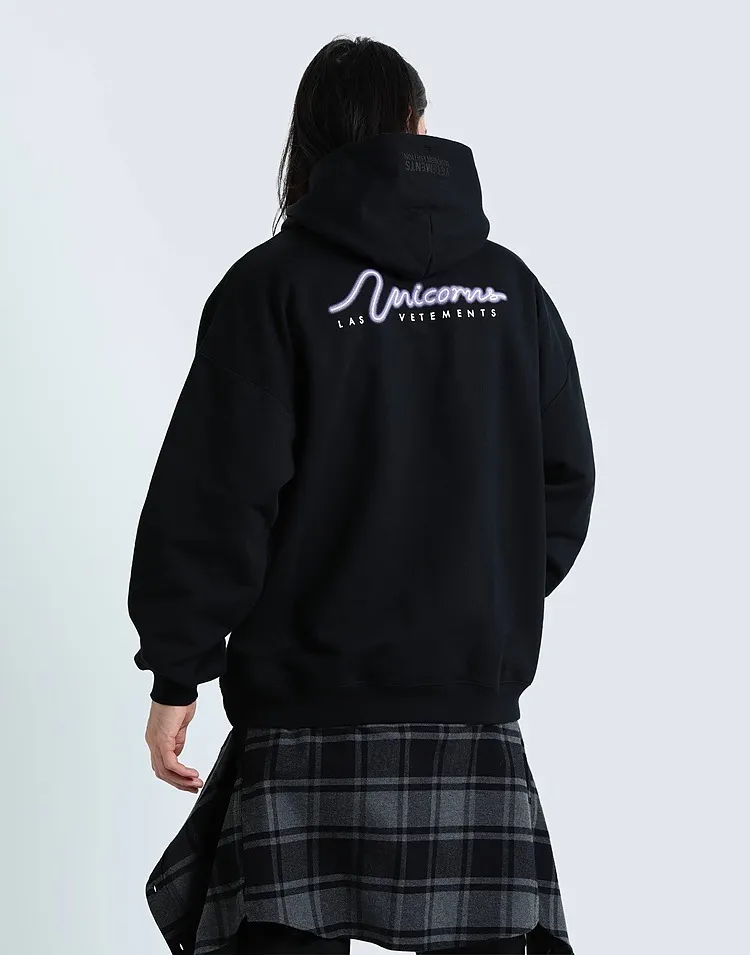 VETEMENTS  |Street Style Long Sleeves Logo Hoodies