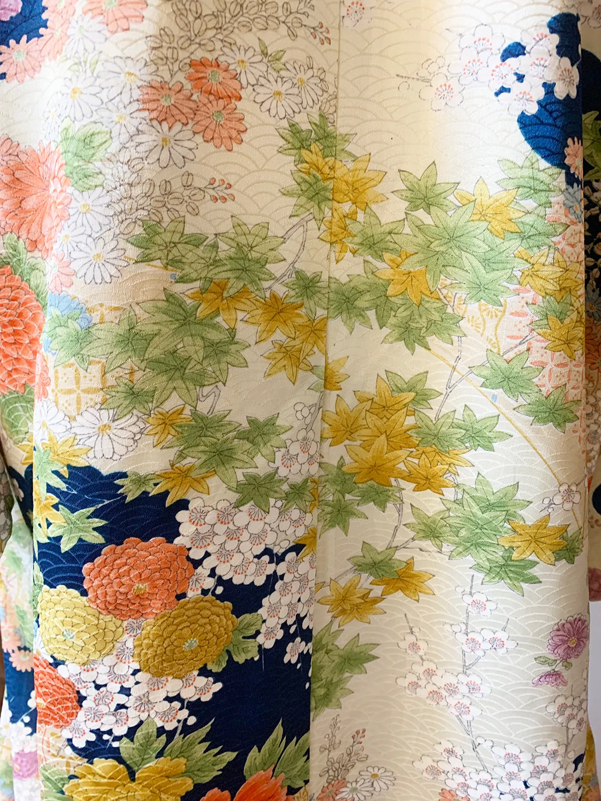 Vintage Kimono Floral 1960s