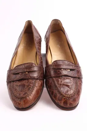 Vintage RALPH LAUREN Alligator Loafer Shoes