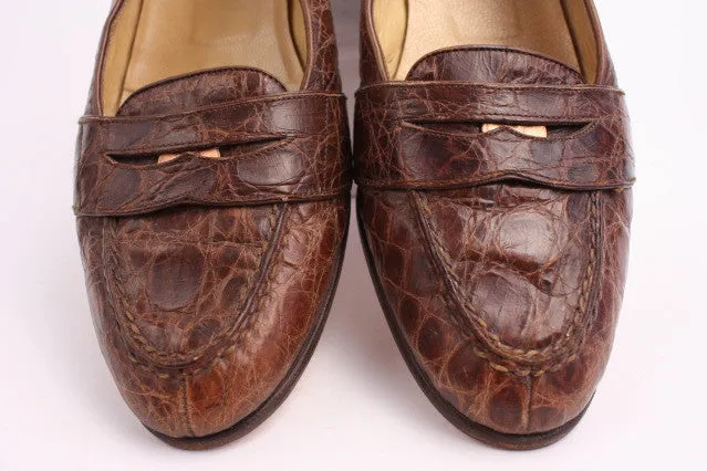 Vintage RALPH LAUREN Alligator Loafer Shoes