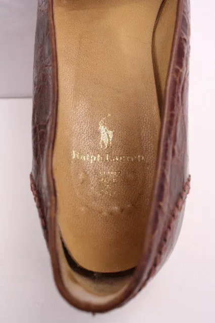 Vintage RALPH LAUREN Alligator Loafer Shoes