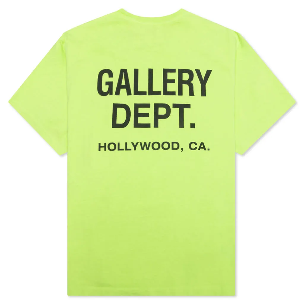 Vintage Souvenir Tee - Lime Green