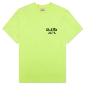 Vintage Souvenir Tee - Lime Green