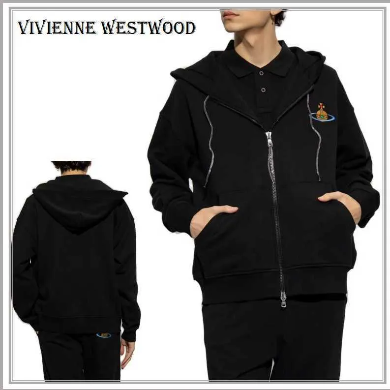 Vivienne Westwood  |Unisex Street Style Cotton Logo Hoodies