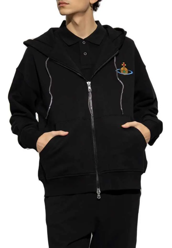 Vivienne Westwood  |Unisex Street Style Cotton Logo Hoodies