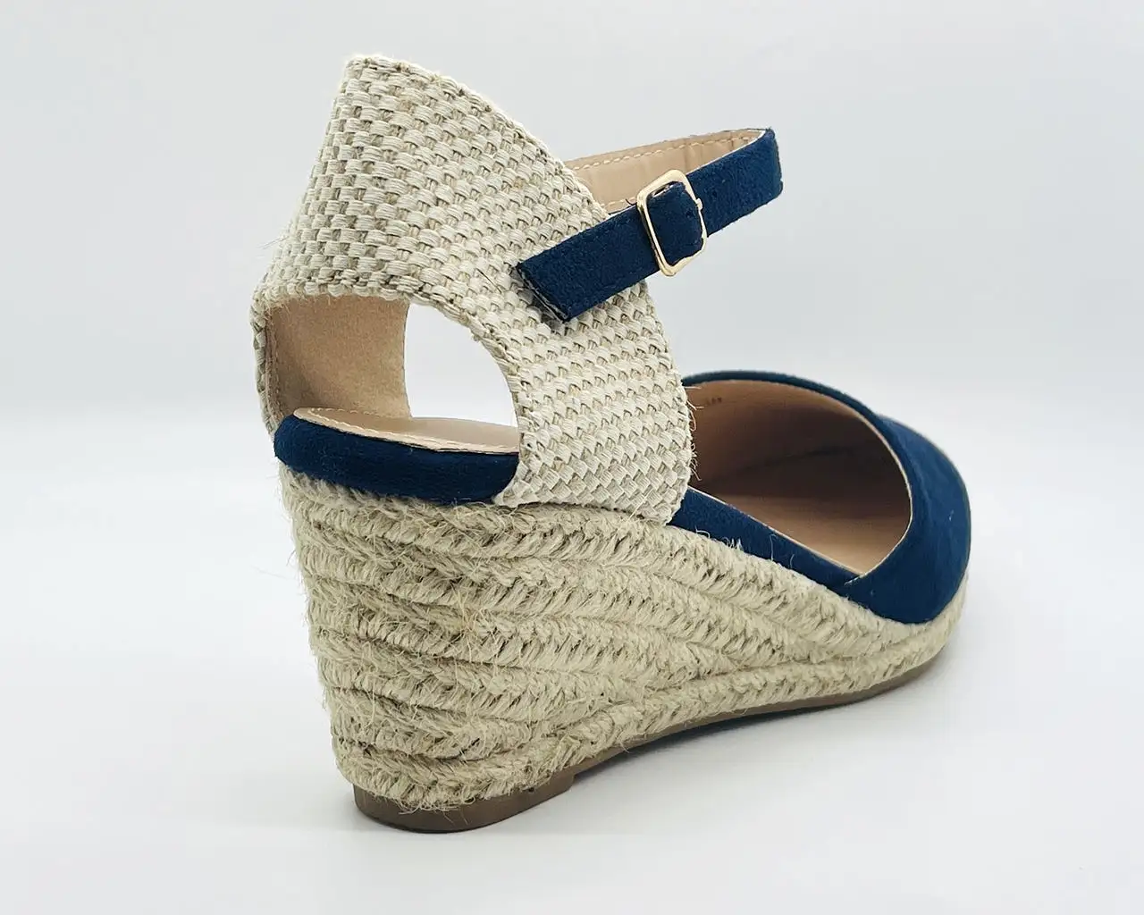 Women's Ankle Strap Faux Suede Espadrille Sandals