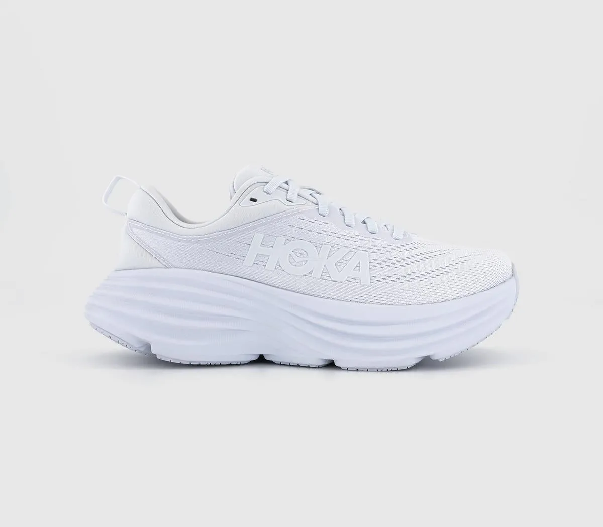 Womens Hoka Bondi 8 Trainers White White