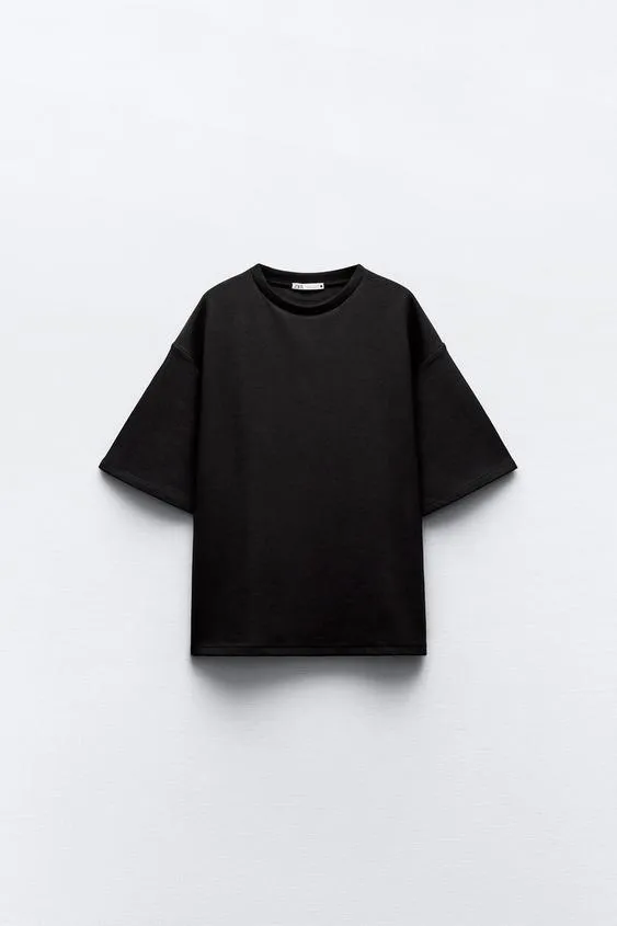 ZARA  |Cotton Short Sleeves Co-ord Hoodies & Sweatshirts